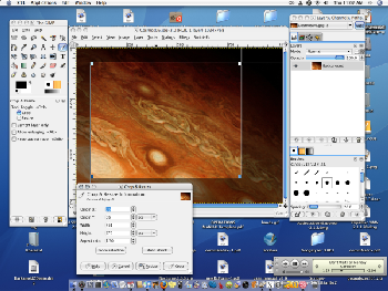 Screenshot - the GIMP image manipulation program