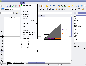 Open Office Calc main window