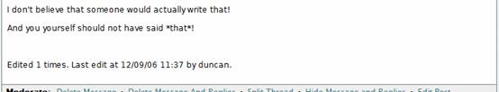 Screen shot showing edited text
