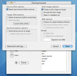 Carbon Copy Cloner screenshot