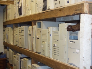 computers ready for recycling
