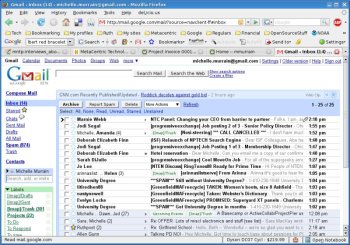 screenshot of googlemail