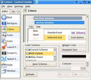 changing colour options in KDE changing colour options in KDE