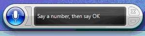 Windows Vista simple speech interface