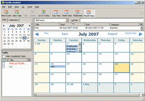 Sunbird Screenshot
