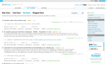 ThinkFree Screenshot, Thinkfree